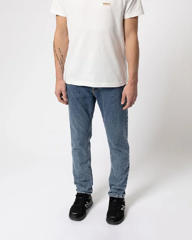 Plus Size Men's Relaxed Fit Jeans with a Faded Wash for a Vintage - Inspired LookSteady Eddie II Friendly Blue