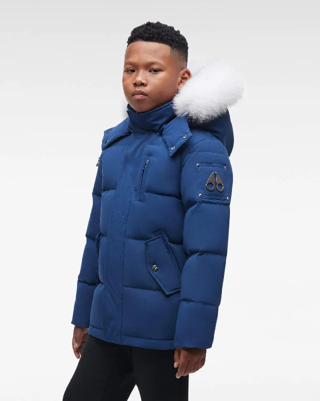 Cobalt Blue with Natural Fox Fur