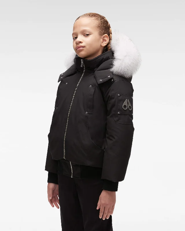Black with Natural Fox Fur