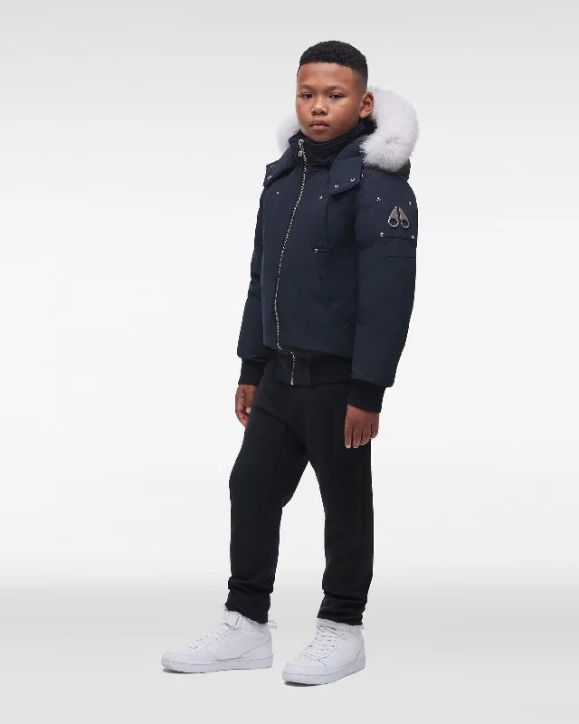 Navy with Natural Fox Fur