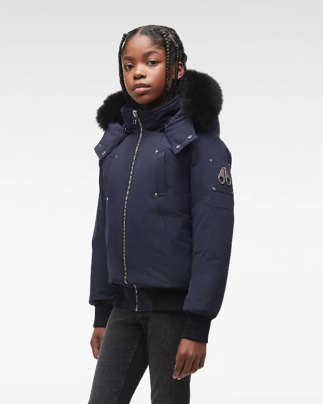 Navy with Black Fox Fur