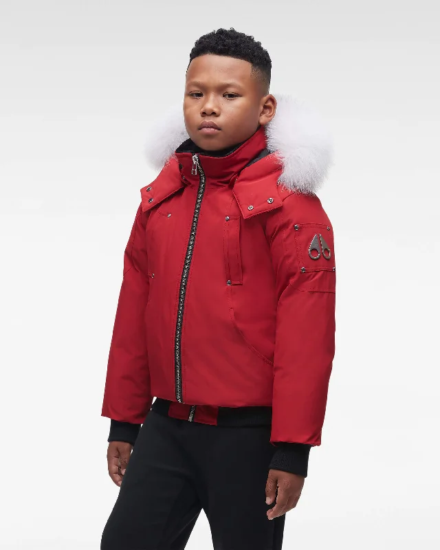 Deep Red with Natural Fox Fur