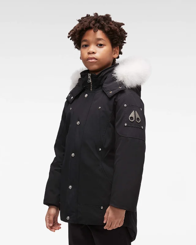 Black with Natural Fox Fur