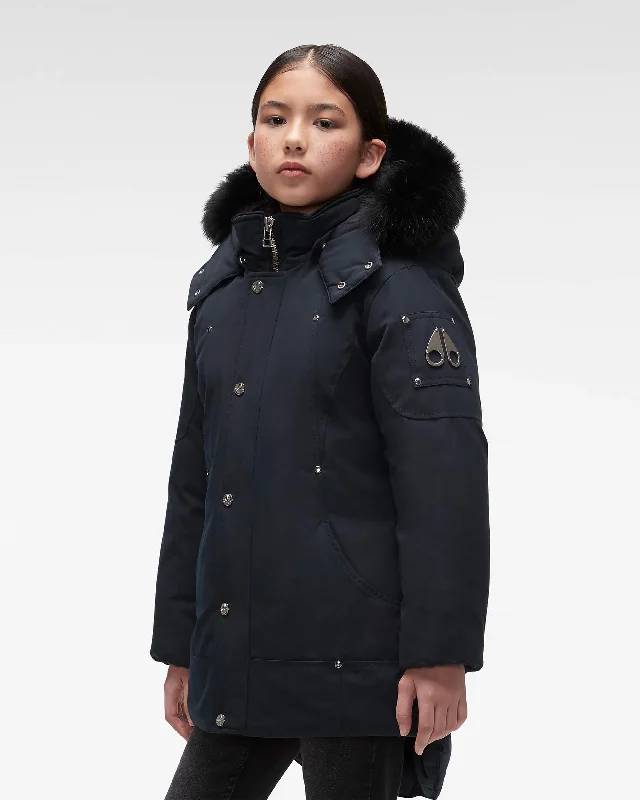 Navy with Black Fox Fur