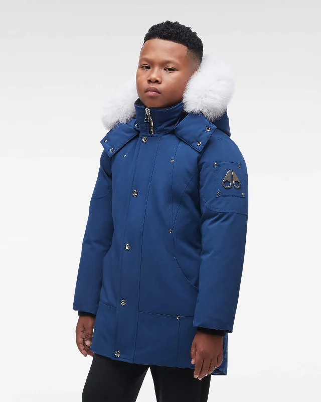 Cobalt Blue with Natural Fox Fur