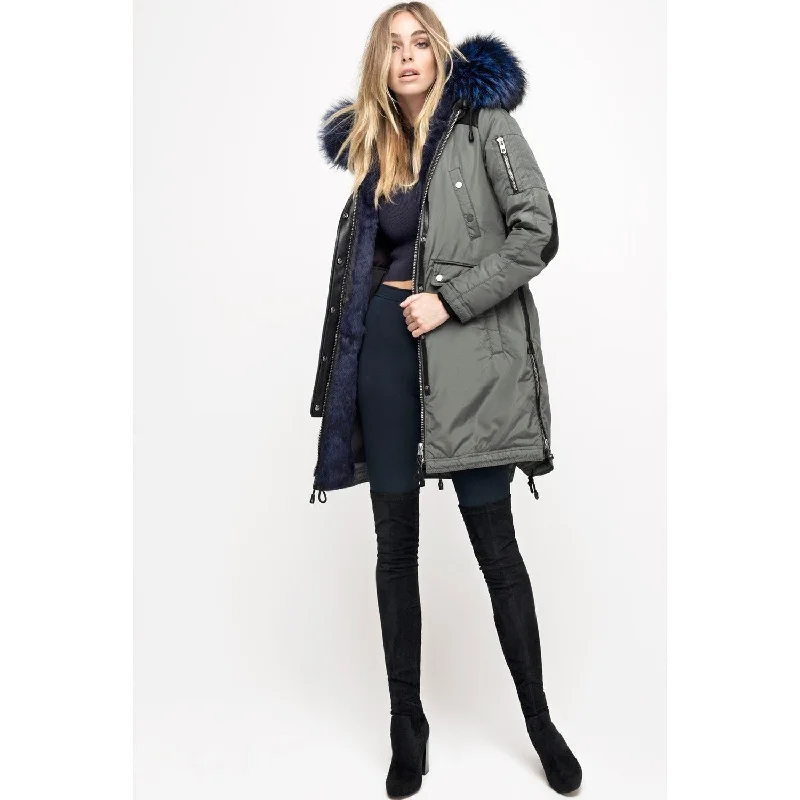 Men's Ripped Skinny Jeans in Acid Wash for an Edgy and Punk - Inspired StyleWomen's Nicole Benisti Brera Coat - Military/Blue