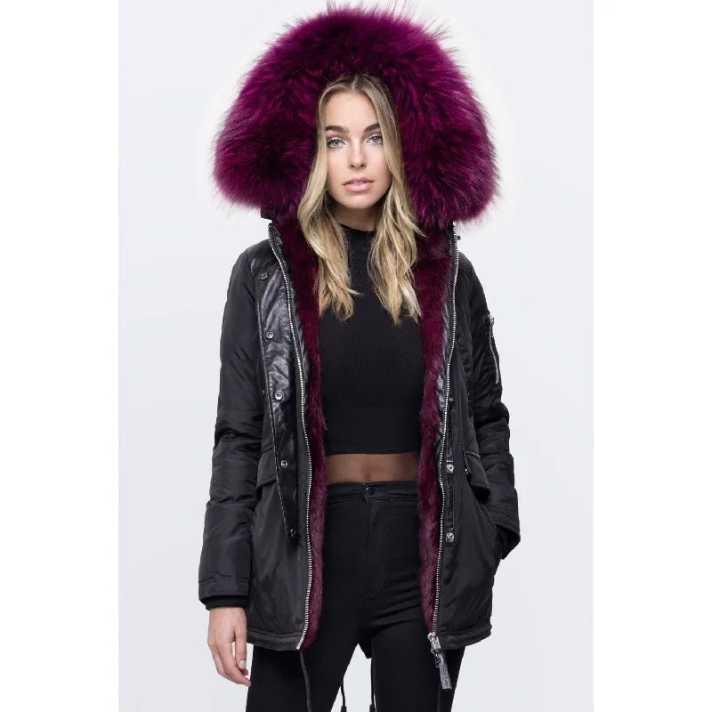 Plus Size Men's Bootcut Jeans with a Belt Loop Upgrade for a Stylish TouchWomen's Nicole Benisti Melrose Coat - Black/Magenta Plus Size Men's Bootcut Jeans with a Belt Loop Upgrade for a Stylish TouchWomen's Nicole Benisti Melrose Coat - Black/Magenta