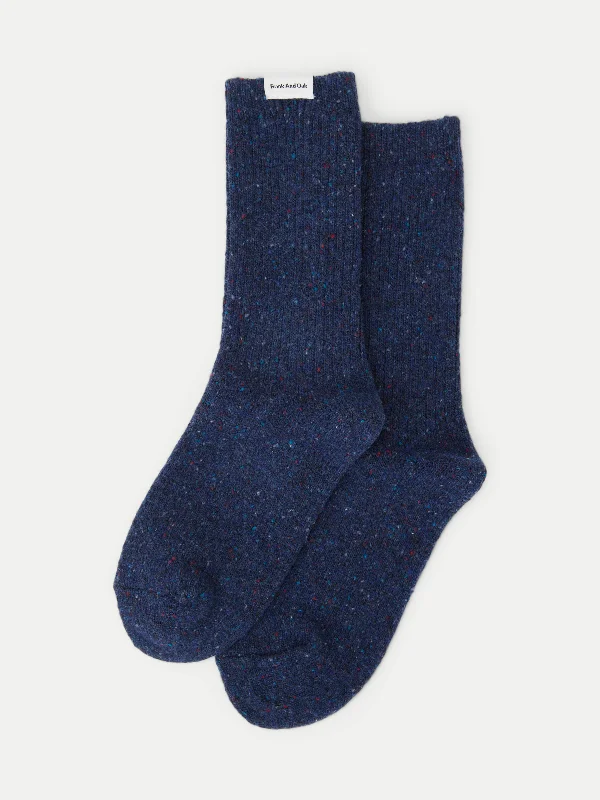 Merino wool men's socks for warmth and breathabilityThe Donegal Winter Socks in Blue Merino wool men's socks for warmth and breathabilityThe Donegal Winter Socks in Blue