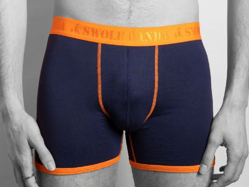 Athletic men's socks with arch supportBamboo Boxers - Navy / Orange Band
