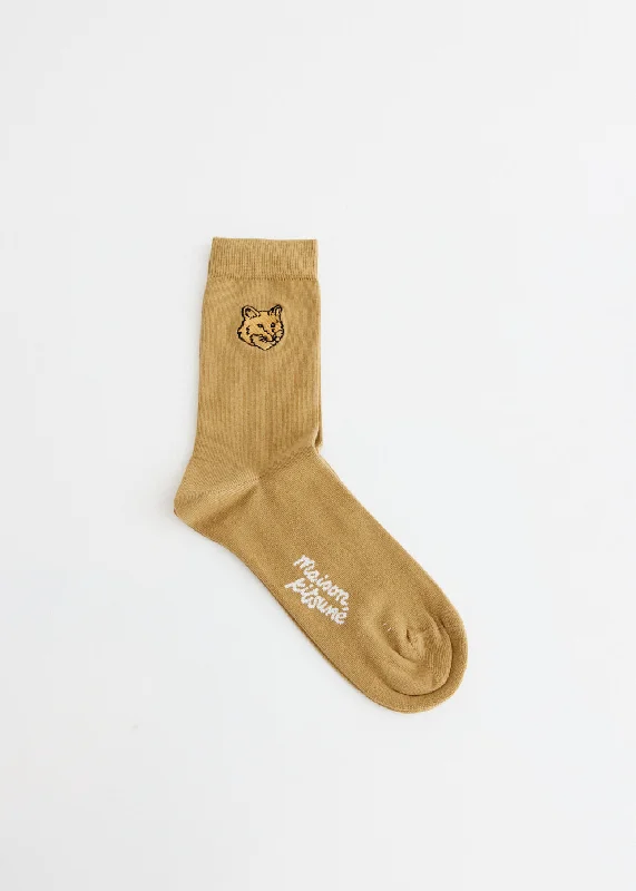 Sheer men's socks for a delicate appearanceBold Fox Head Socks