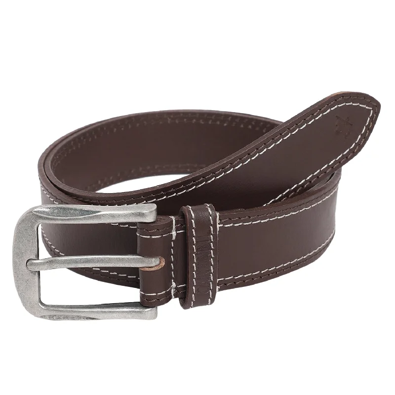 Stretchable men's socks for a flexible fitMen's Brown Casual Single Side Belt