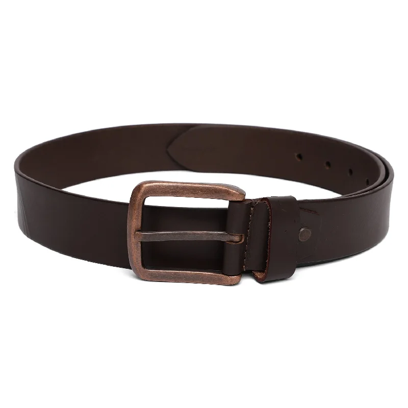 Stretchable men's socks for a flexible fitMen's Brown  Single Side Designer Belt