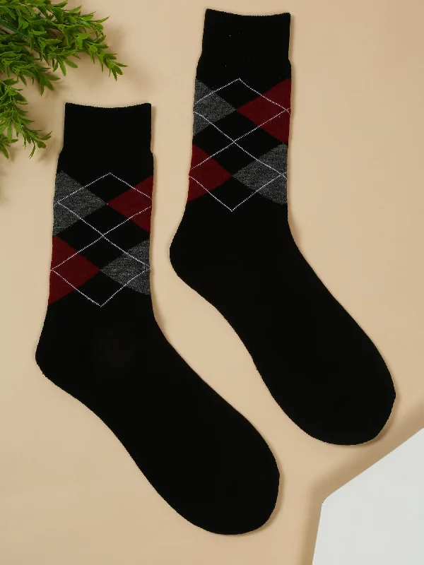 Cashmere men's socks for a luxurious feelMen's Black Basic Crew length Socks -Pack of 3 Cashmere men's socks for a luxurious feelMen's Black Basic Crew length Socks -Pack of 3