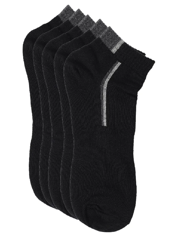 No - show men's socks for wearing with loafersMen's Black Fashion Ankle length Socks -Pack of 5 No - show men's socks for wearing with loafersMen's Black Fashion Ankle length Socks -Pack of 5