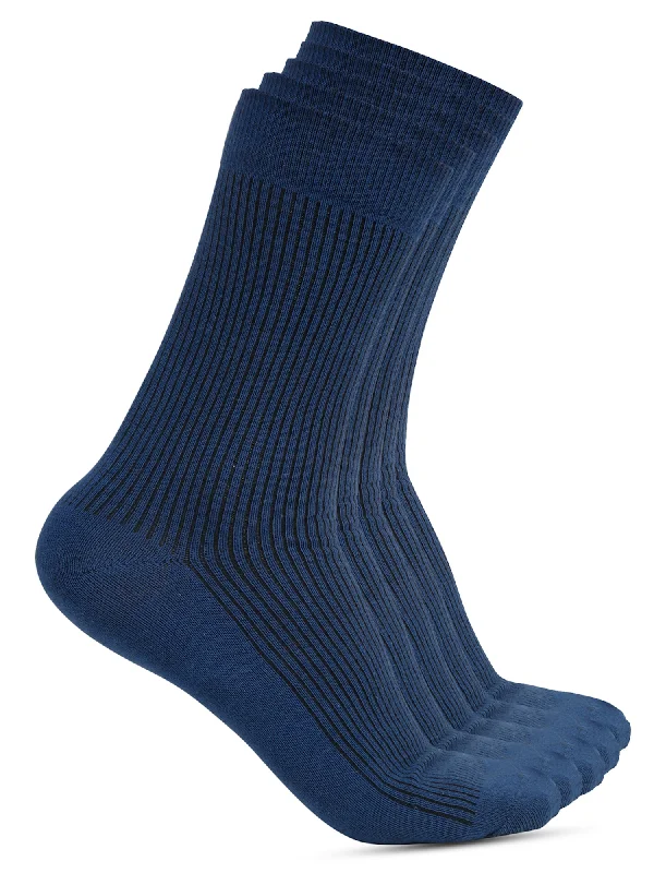 Organic men's socks for an eco - friendly choiceMen's Blue Basic Crew length Socks -Pack of 5 Organic men's socks for an eco - friendly choiceMen's Blue Basic Crew length Socks -Pack of 5