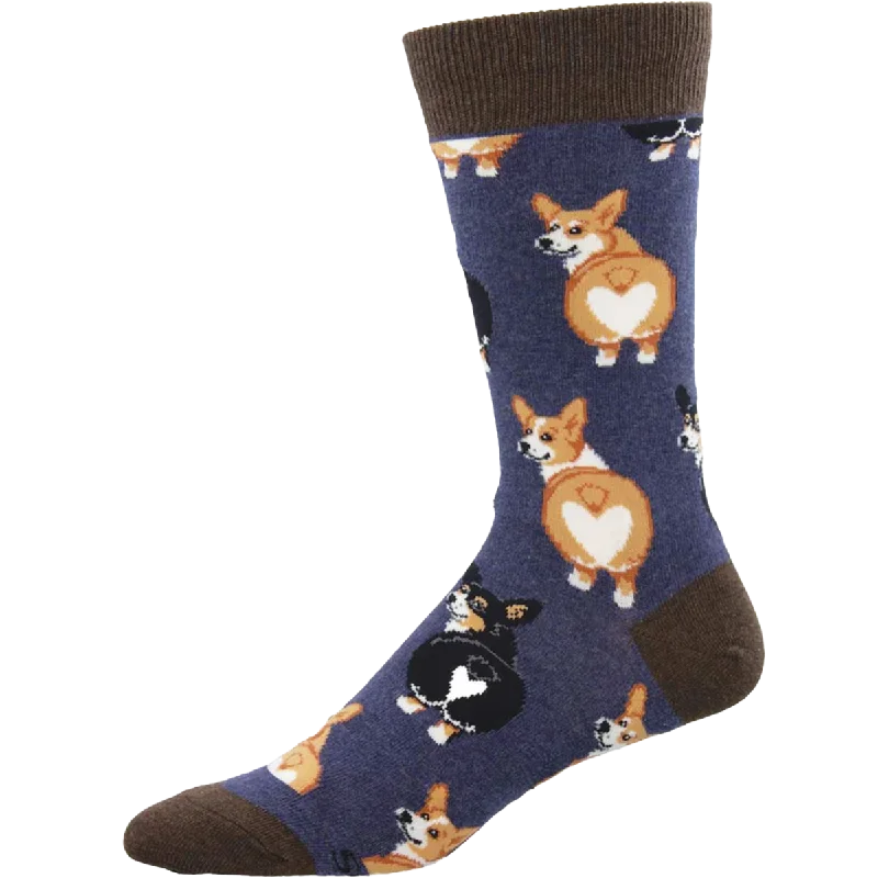 Compression men's socks for reducing swellingCorgi Butt