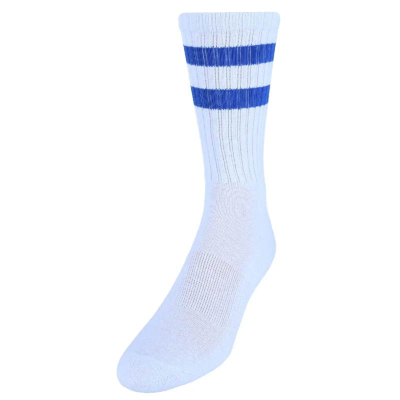 Thermal men's socks for cold climate protectionCTM® Men's Crew Striped Socks (3 Pairs)