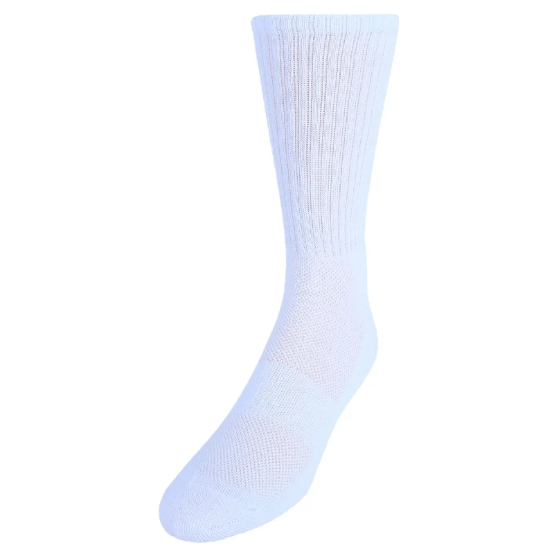 Thermal men's socks for cold climate protectionCTM® Men's Dry and Cool Cushioned Crew Socks (Pack of 2)