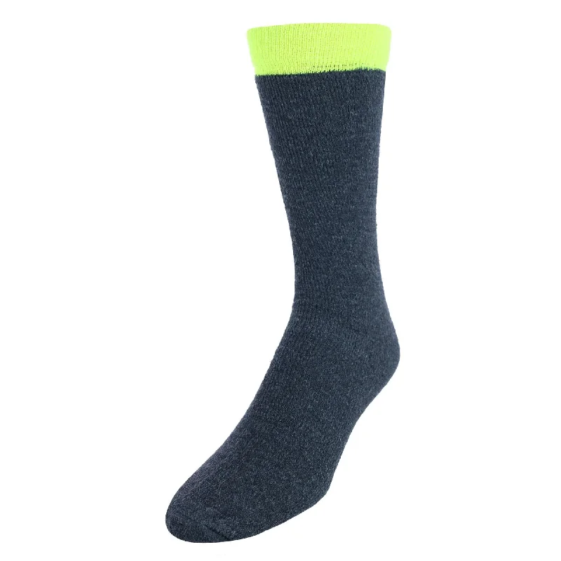 Bamboo men's socks for natural antibacterial propertiesCTM® Men's Hi-Vis Work Boot Socks (2 Pack)
