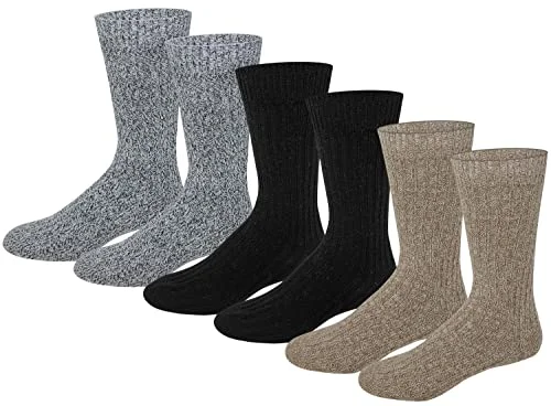 Dress men's socks for business and formal wearWool Boot Socks | Merino Wool | Men's (6 pairs)