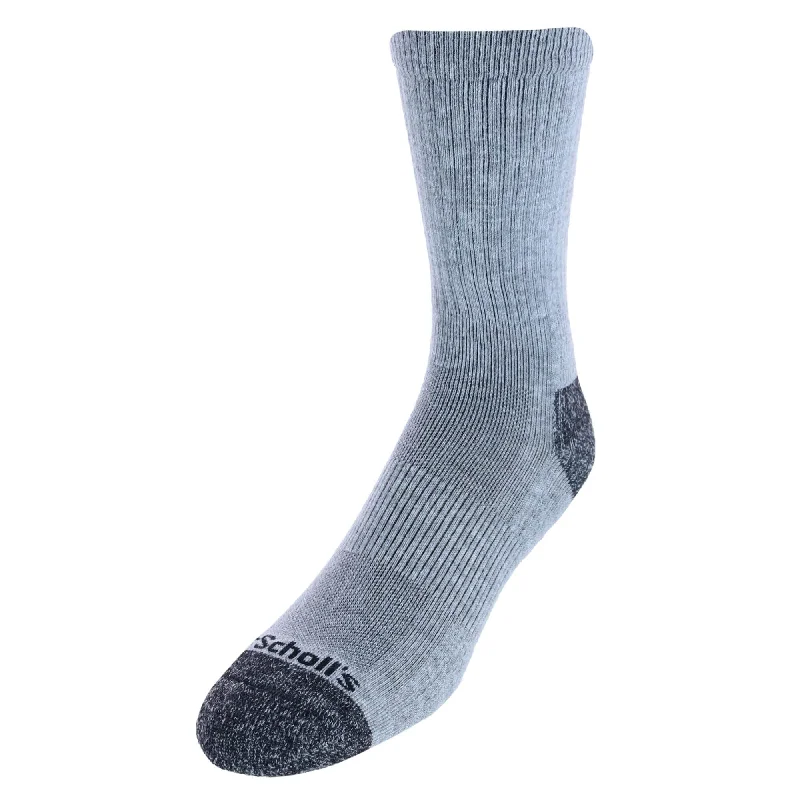Cashmere men's socks for a luxurious feelDr. Scholl's Men's Crew Compression Work Socks (2 Pair Pack)
