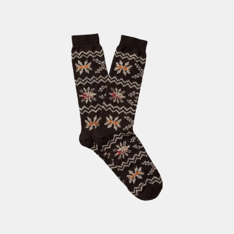 Moisture - wicking men's socks for drynessFair Isle Socks