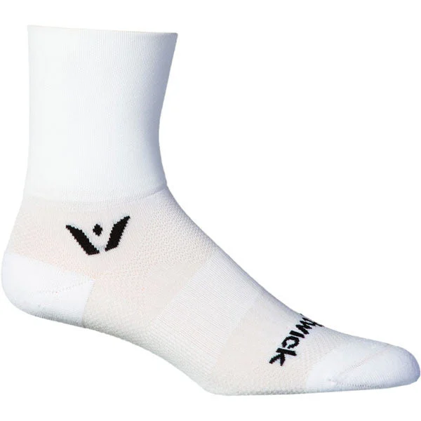 Moisture - wicking men's socks for drynessAspire Four - White