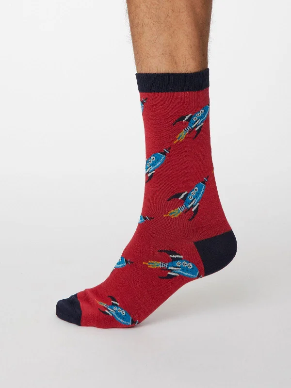 Organic men's socks for an eco - friendly choiceGalassia Socks - Berry Red