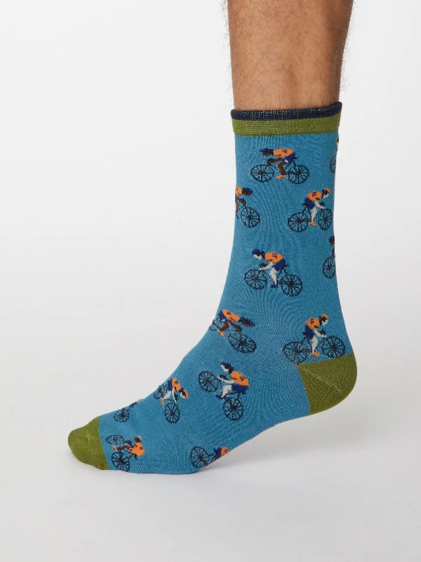 Diabetic men's socks for proper circulationGarra De Bici Socks - Dusty Blue