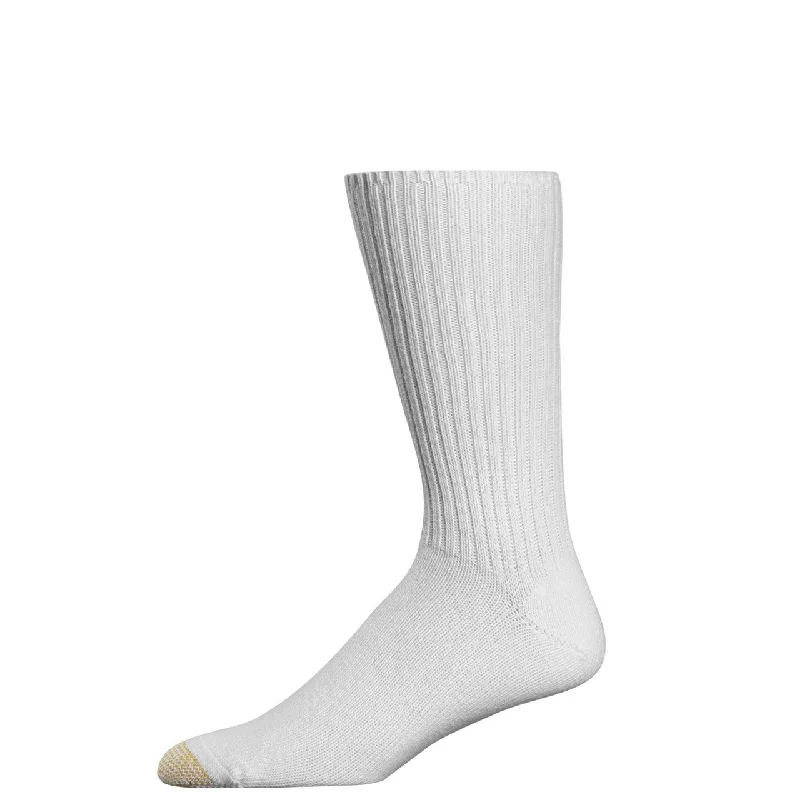 Athletic men's socks with arch supportGold Toe Men's Fluffies Cotton Crew Socks