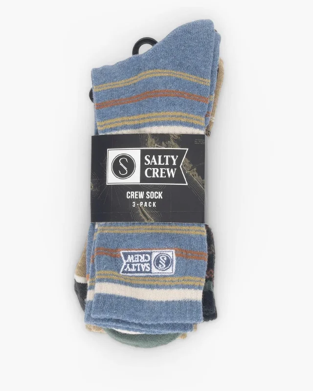 Athletic men's socks with arch supportGremmie 3 Sock Pack - Assorted