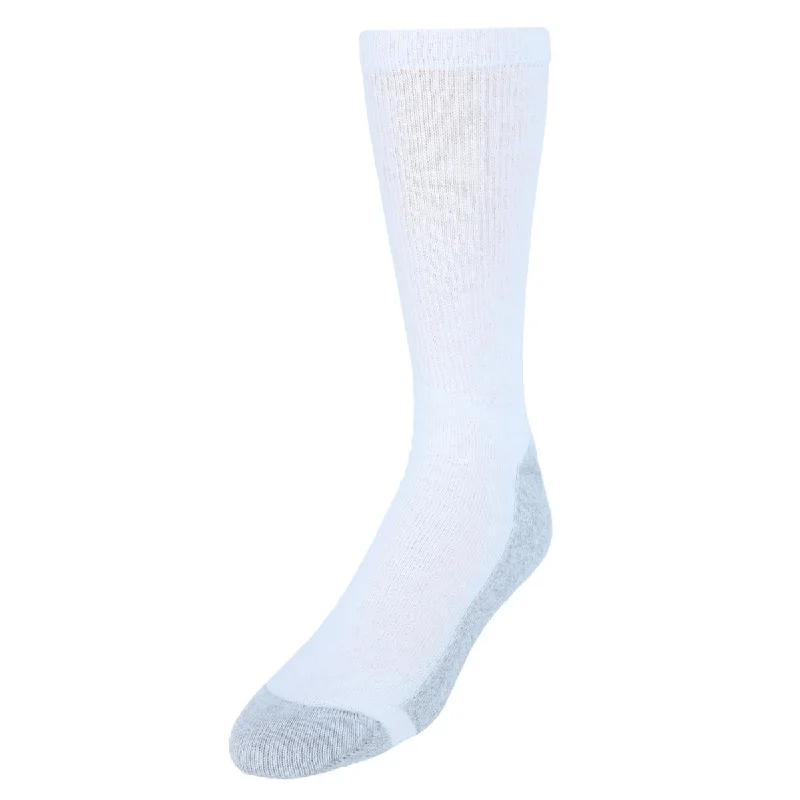 Moisture - wicking men's socks for drynessHanes Men's Big and Tall Cushion Crew Socks (6 Pack)