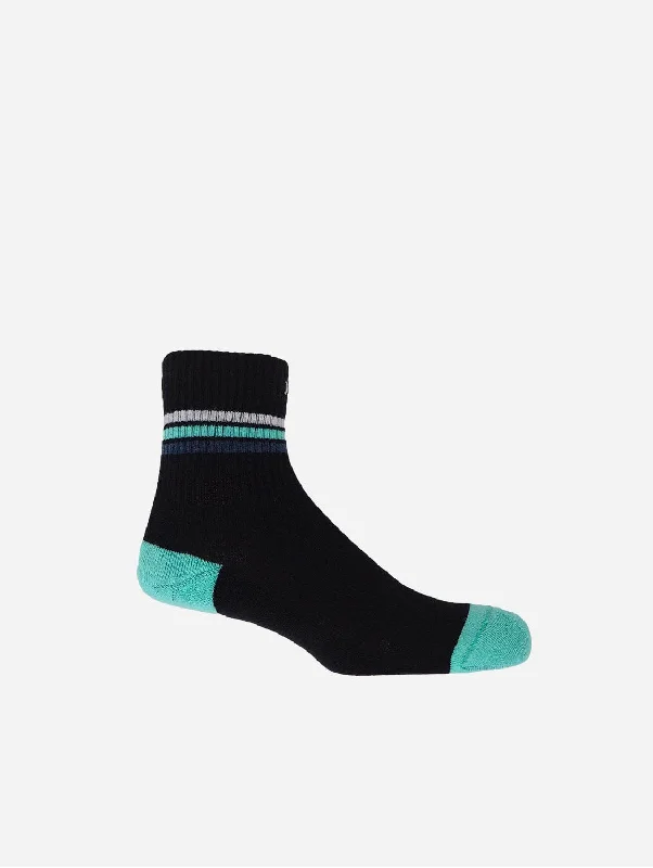Moisture - wicking men's socks for drynessQuarter Crew Men's Organic Cotton Trainer Socks | Black Moisture - wicking men's socks for drynessQuarter Crew Men's Organic Cotton Trainer Socks | Black