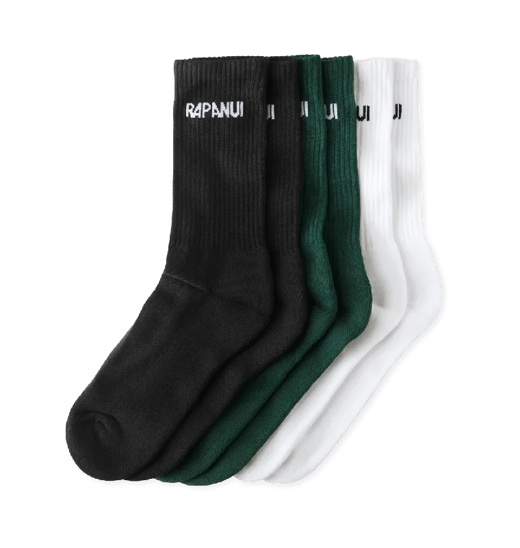 Athletic men's socks with arch supportRibbed Socks - 3 pack