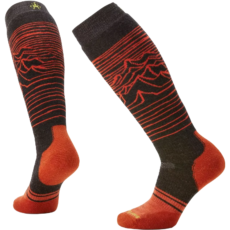 Patterned men's socks with geometric designsSnowboard Full Cushion Iguchi Pattern OTC Socks