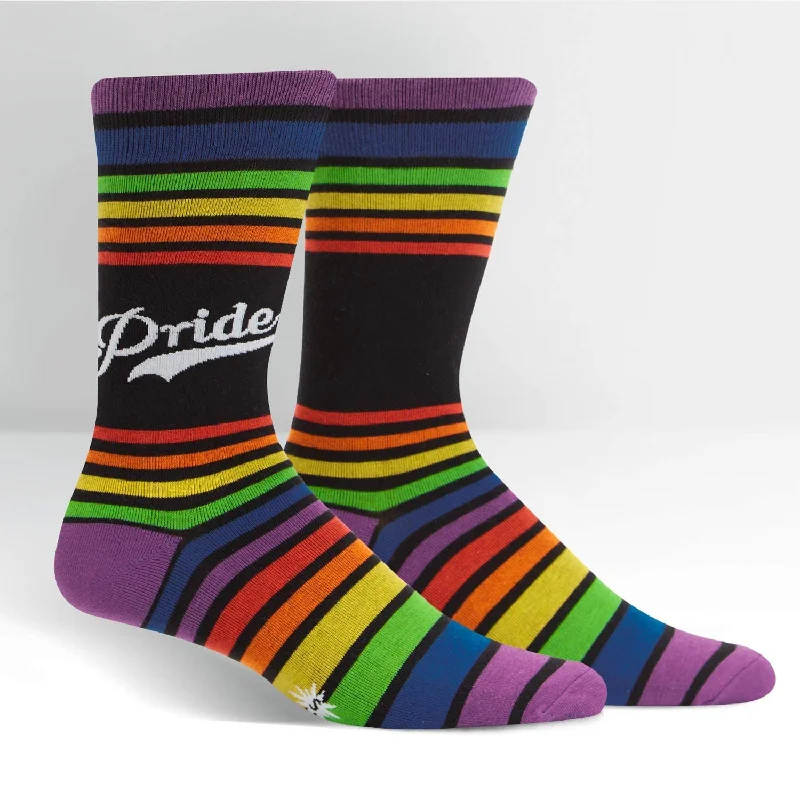 Printed men's crew socks with fun designsSock It To Me Men's Crew Socks - Pride