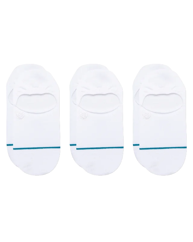 Stretchable men's socks for a flexible fitIcon No Show Socks (3 Pack) in White
