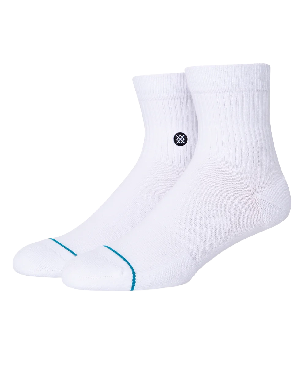 Knee - high men's socks for a vintage styleIcon Quarter Socks in White