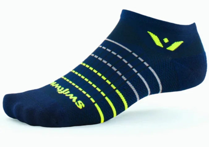 Stripe Navy-Neon Yellow