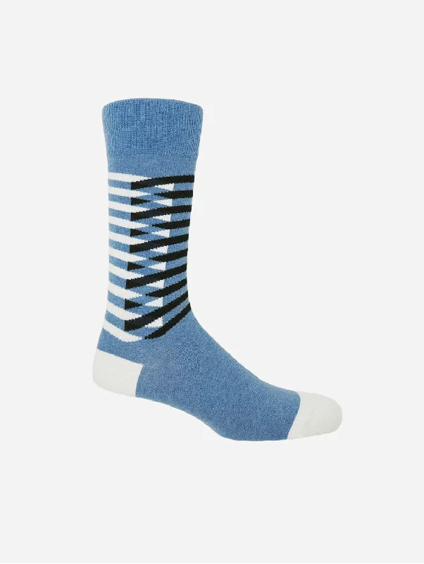 Hiking men's socks for outdoor adventuresSymmetry Men's Organic Cotton Socks | Blue