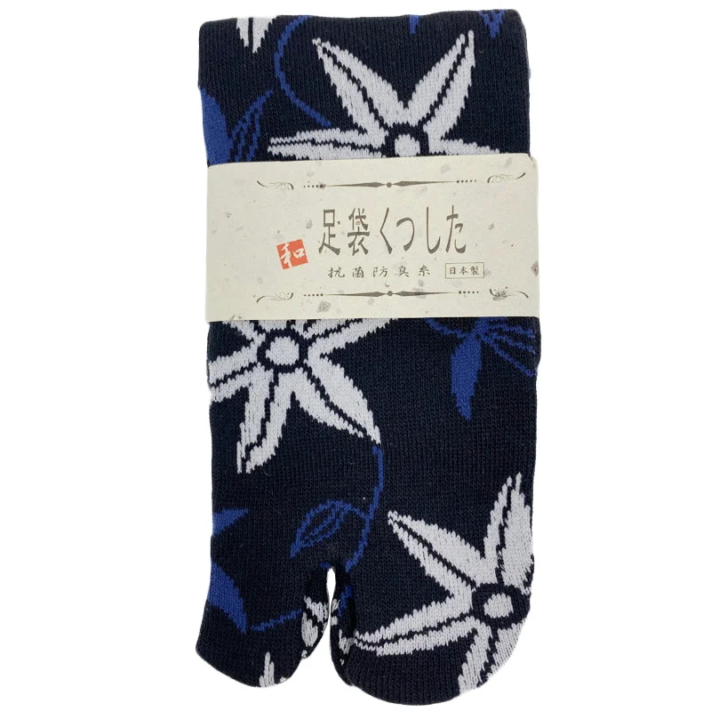 Dress men's socks for business and formal wearTabi Socks Clematis Black