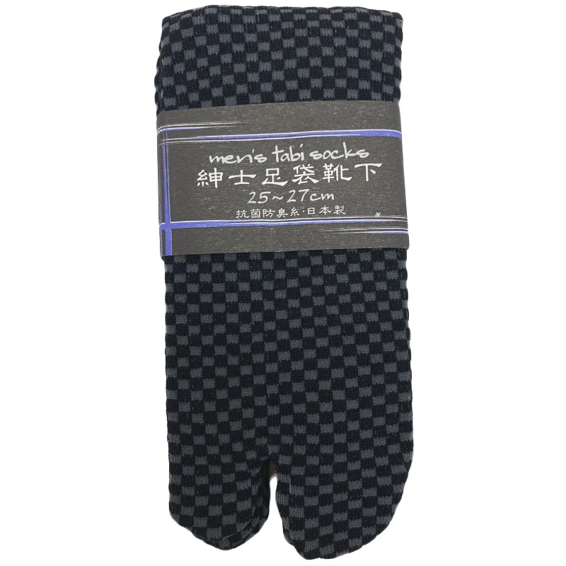Hiking men's socks for outdoor adventuresTabi Socks Ichimatsu Black