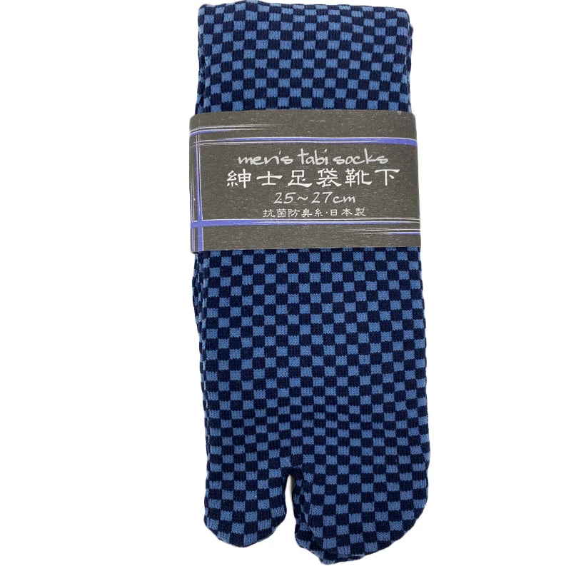 Diabetic men's socks for proper circulationTabi Socks Ichimatsu Navy
