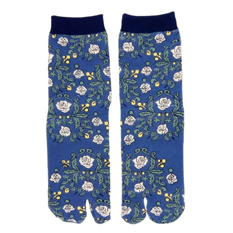 Organic men's socks for an eco - friendly choiceTabi Socks Kashin Tsuru Bara