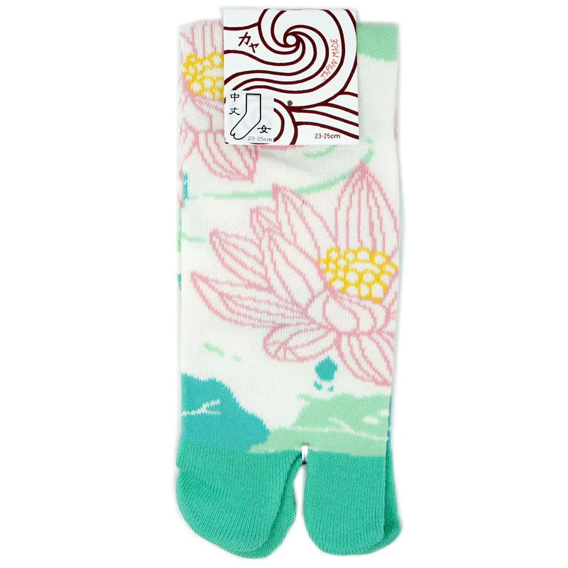 Ankle men's socks for a low - profile lookTabi Socks Lotus Pond