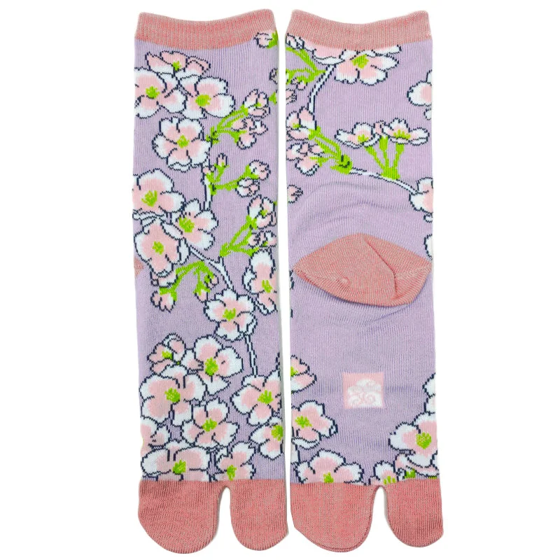 No - show men's socks for wearing with loafersTabi Socks Shida Cherry blossom Pink