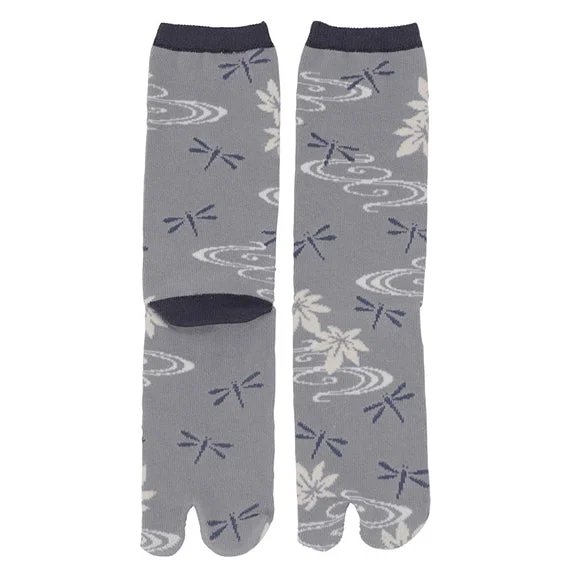 Bamboo men's socks for natural antibacterial propertiesTabi Socks Dragonfly Tonbo Chirashi