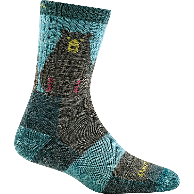 Knee - high men's socks for a vintage styleWomen's Bear Town Micro Crew