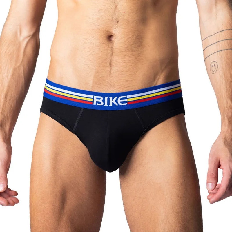 Seamless men's briefs for a smooth look under clothesBIKE Stretch Cotton Brief Black