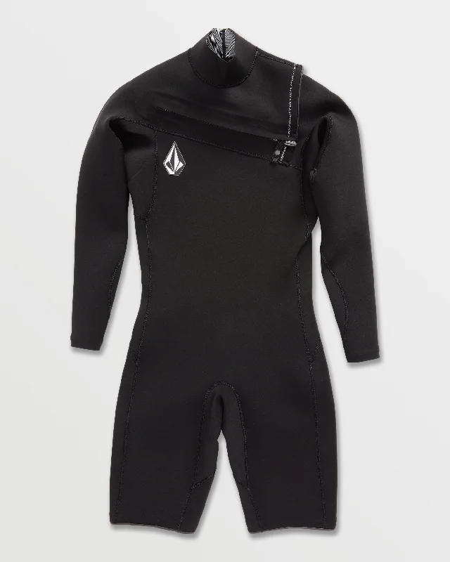 Designer men's trunks with a fashionable edgeMens Modulator 2/2mm Long Sleeve Springsuit - Black Designer men's trunks with a fashionable edgeMens Modulator 2/2mm Long Sleeve Springsuit - Black